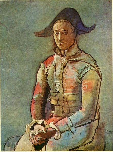 Pablo Picasso Seated Harlequin Jacinto Salvado Arlequin Assis